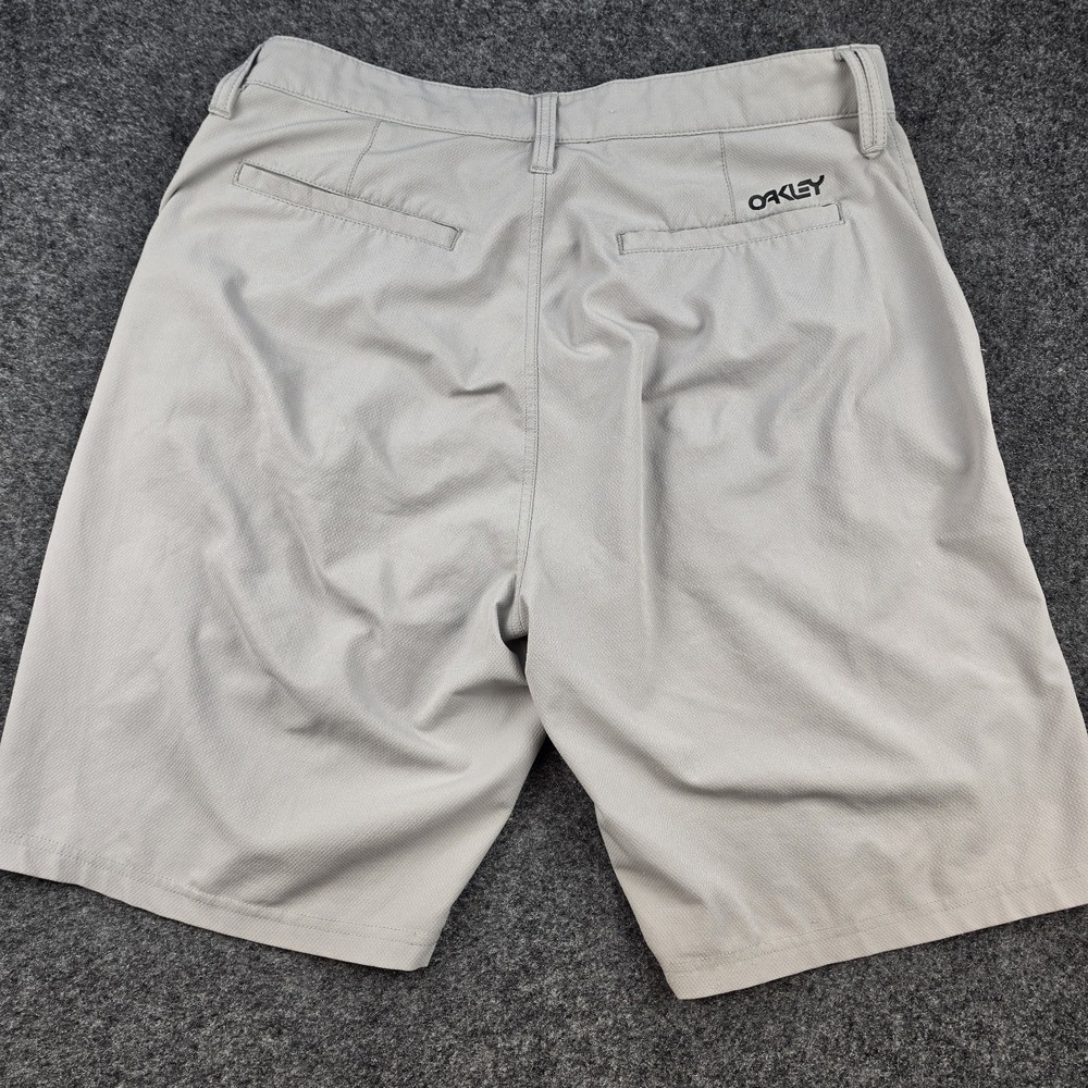 Oakley Mens Golf Shorts 34 Gray Performance Stretch Athletic 9" Inseam - Picture 6 of 9